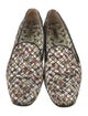 Bottega Veneta Canvas Floral Print Loafers