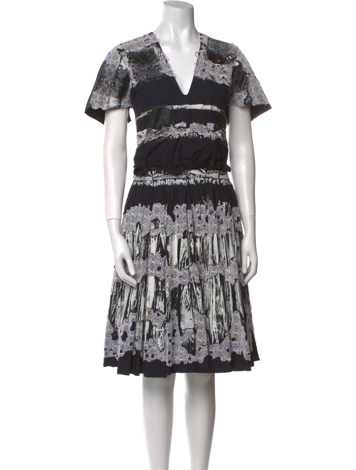 Bottega Veneta Printed Midi Length Dress