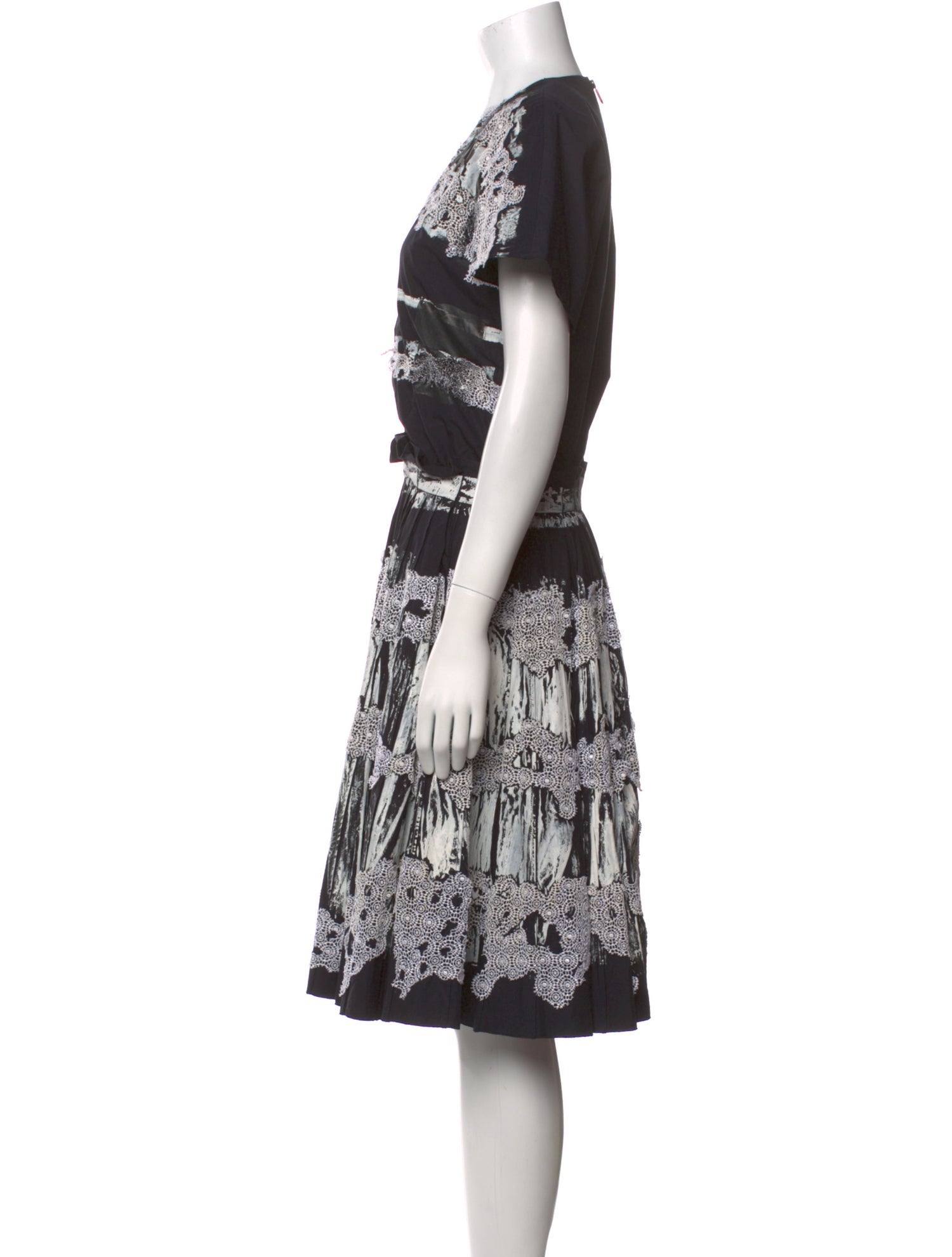 Bottega Veneta Printed Midi Length Dress