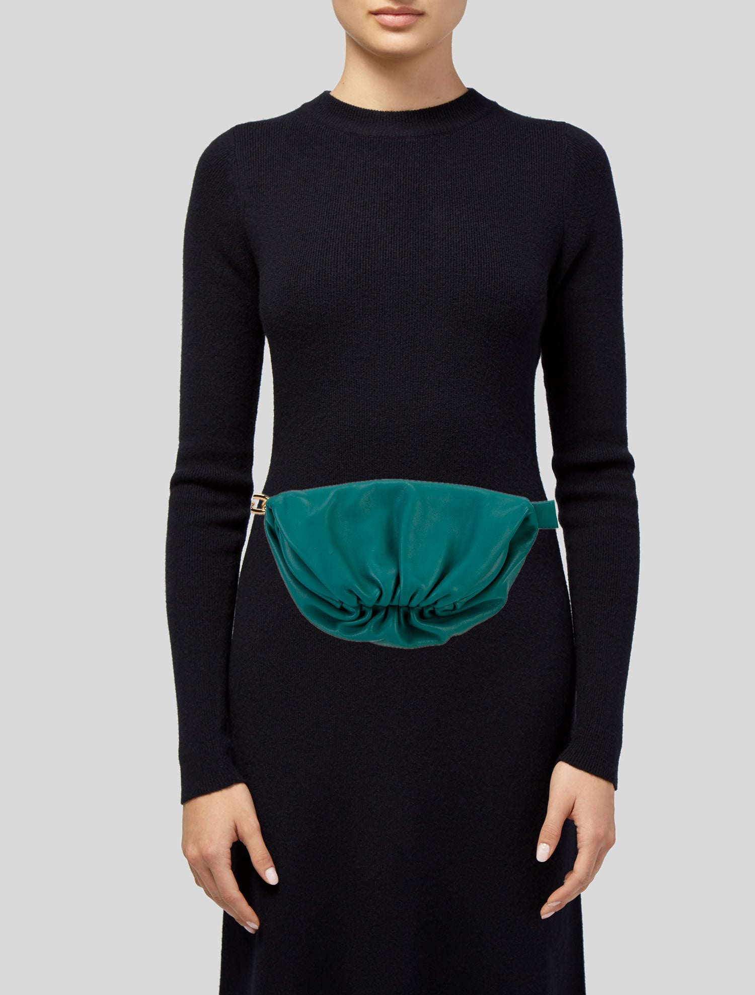 Bottega Veneta Leather Belt Chain Pouch w/ Tags