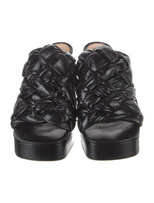 Bottega Veneta Intrecciato Weave Leather Slides