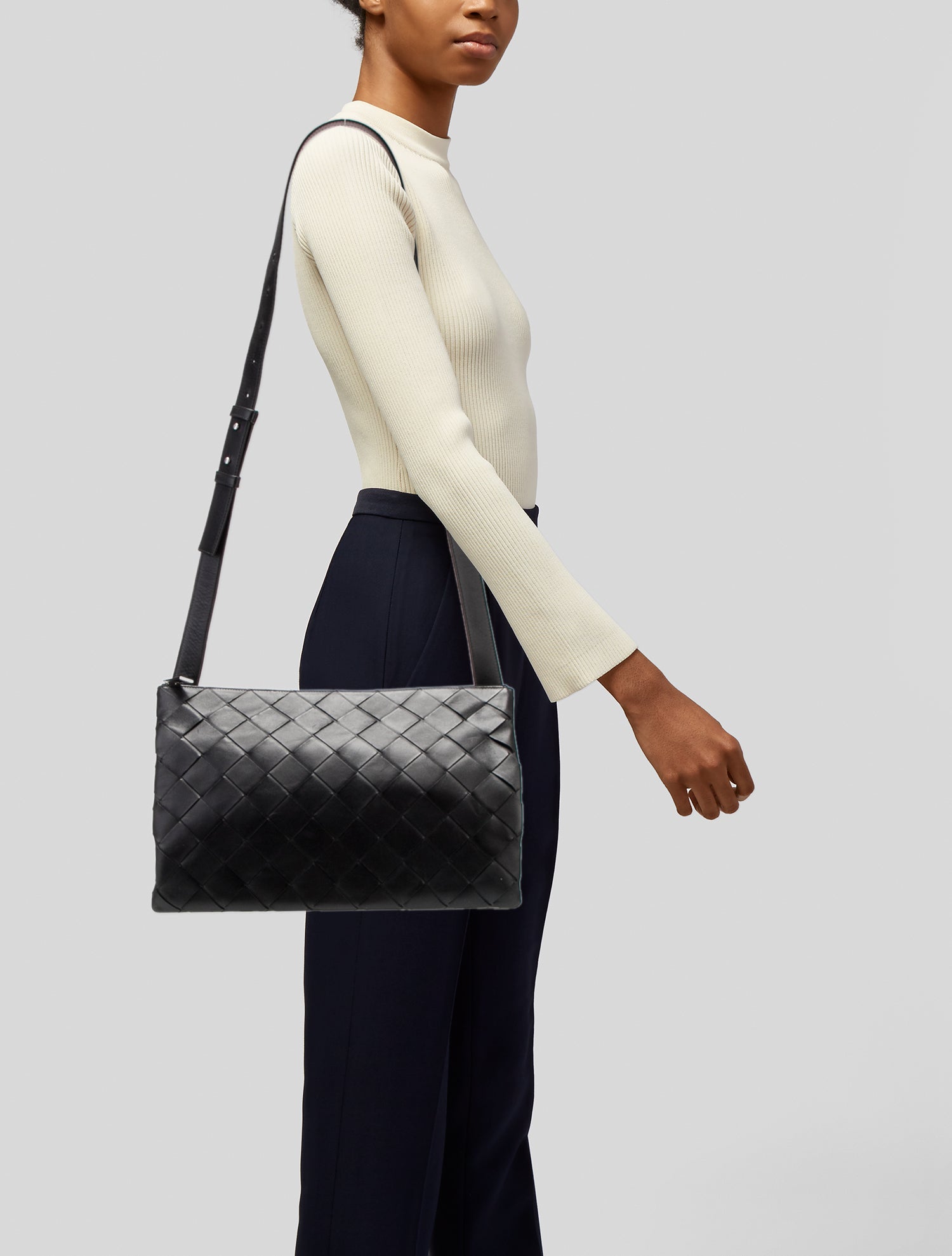 Bottega Veneta Intrecciato Triple Zip