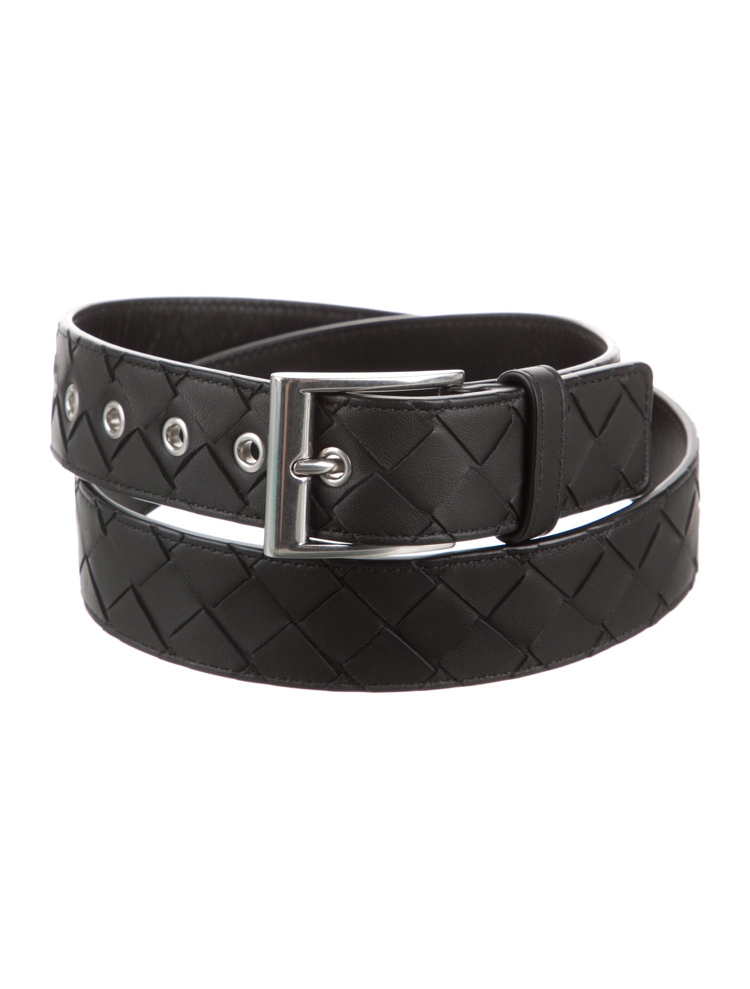 Bottega Veneta Intrecciato Weave Leather Belt