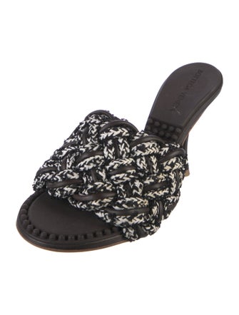 Bottega Veneta Intrecciato Weave Patterned Slides
