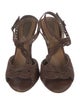 Bottega Veneta Intrecciato Weave Leather T-Strap Sandals