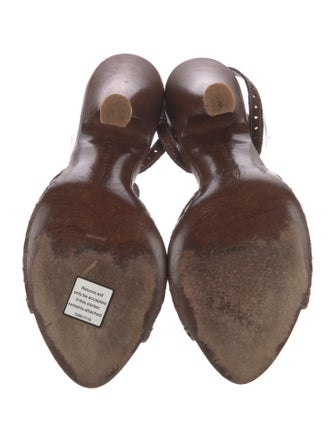 Bottega Veneta Intrecciato Weave Leather T-Strap Sandals