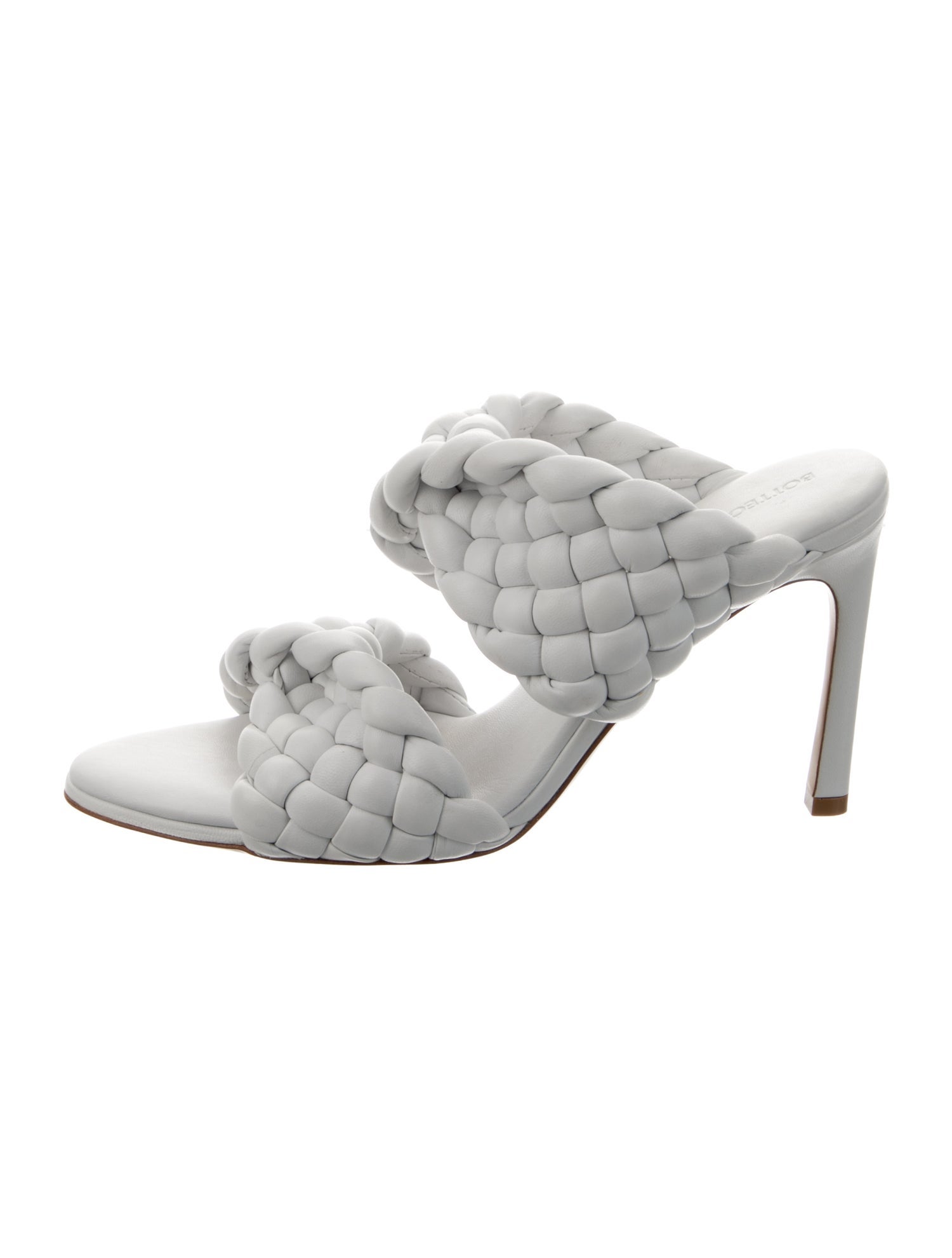 Bottega Veneta Intrecciato Weave Leather Slides