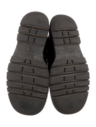 Bottega Veneta Chevron Leather Combat Boots