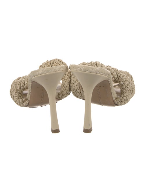 Bottega Veneta Intrecciato Weave Raffia Slides