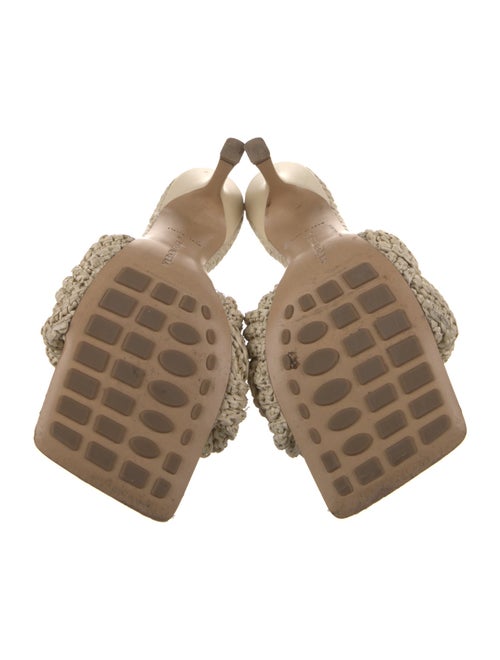 Bottega Veneta Intrecciato Weave Raffia Slides