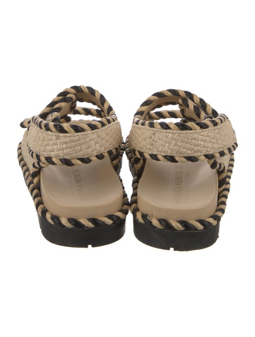 Bottega Veneta Raffia Striped Sandals