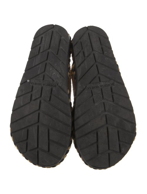 Bottega Veneta Raffia Striped Sandals