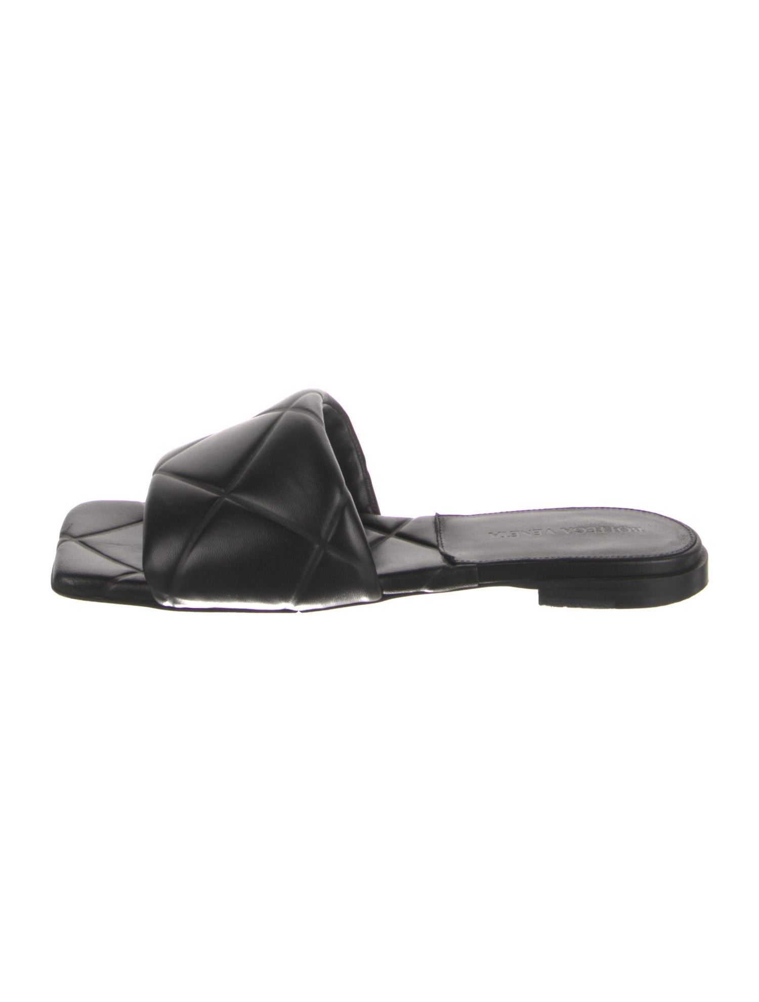 Bottega Veneta Quilted Pattern Leather Slides