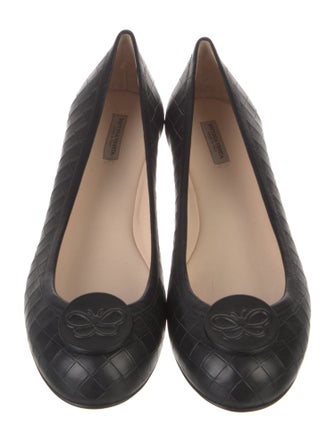 Bottega Veneta Intrecciato Weave Leather Ballet Flats