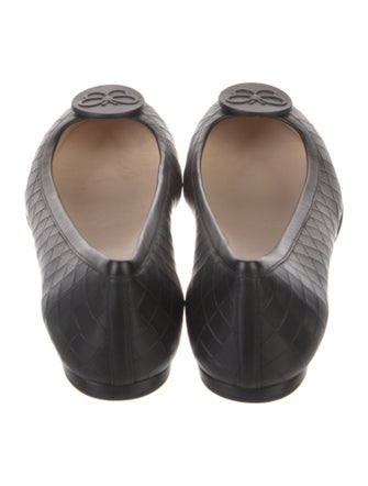 Bottega Veneta Intrecciato Weave Leather Ballet Flats