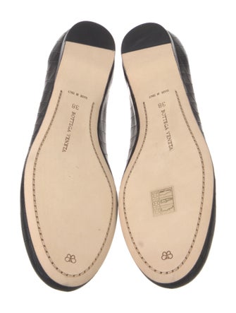 Bottega Veneta Intrecciato Weave Leather Ballet Flats