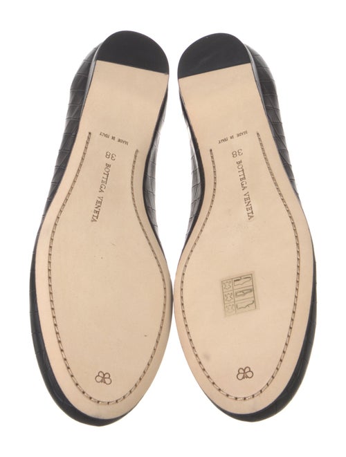 Bottega Veneta Intrecciato Weave Leather Ballet Flats