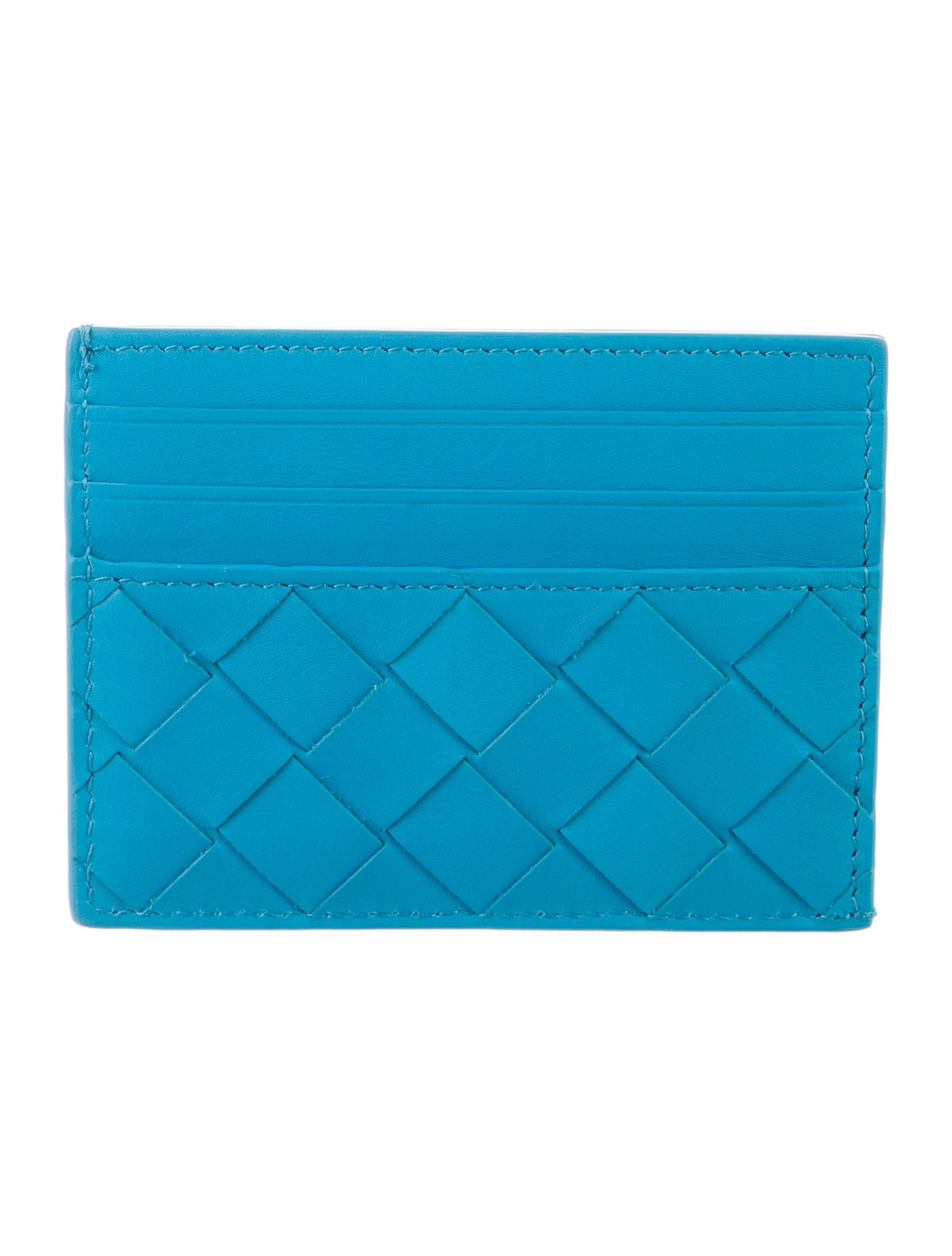 Bottega Veneta Intrecciato Weave Leather Card Holder