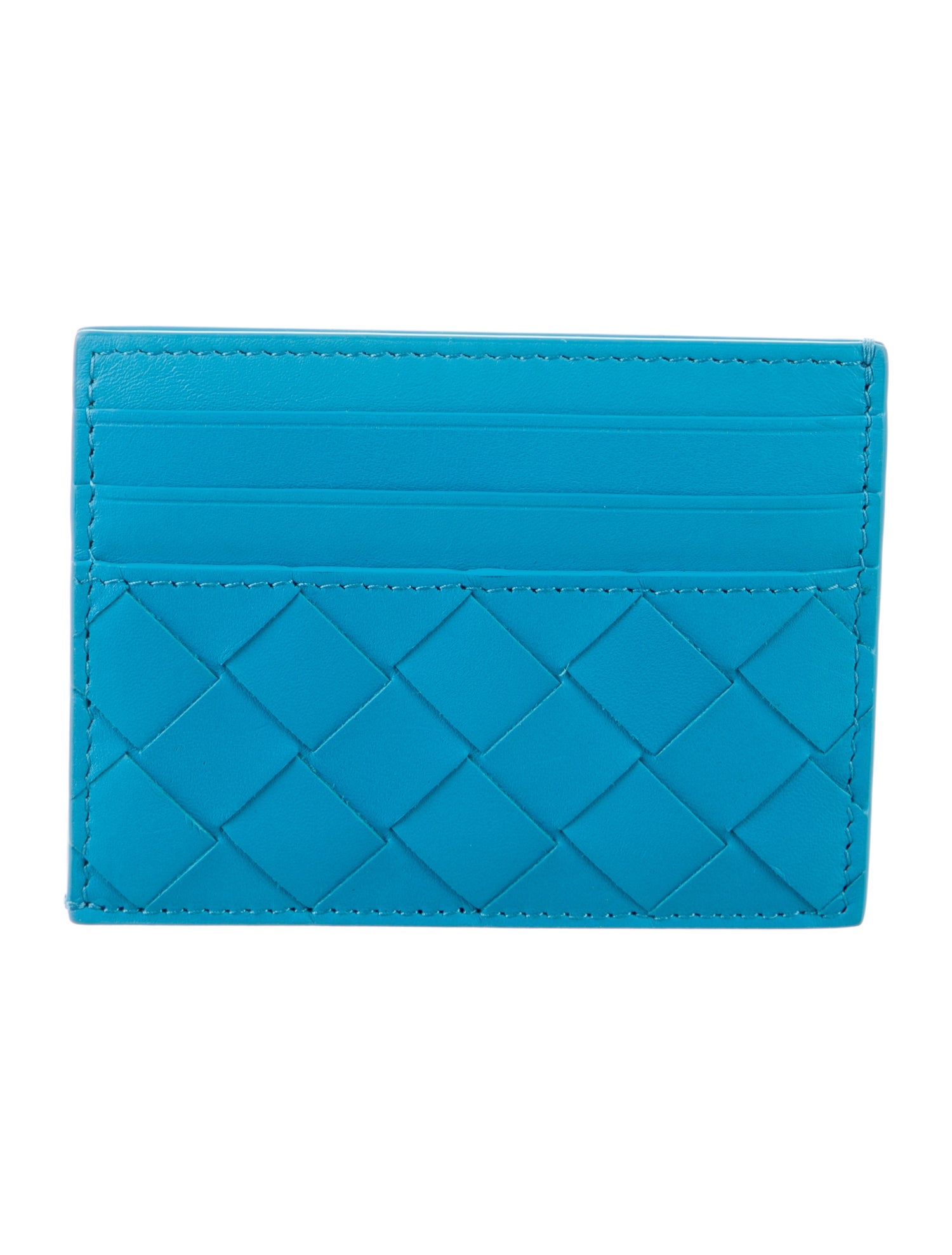 Bottega Veneta Intrecciato Weave Leather Card Holder