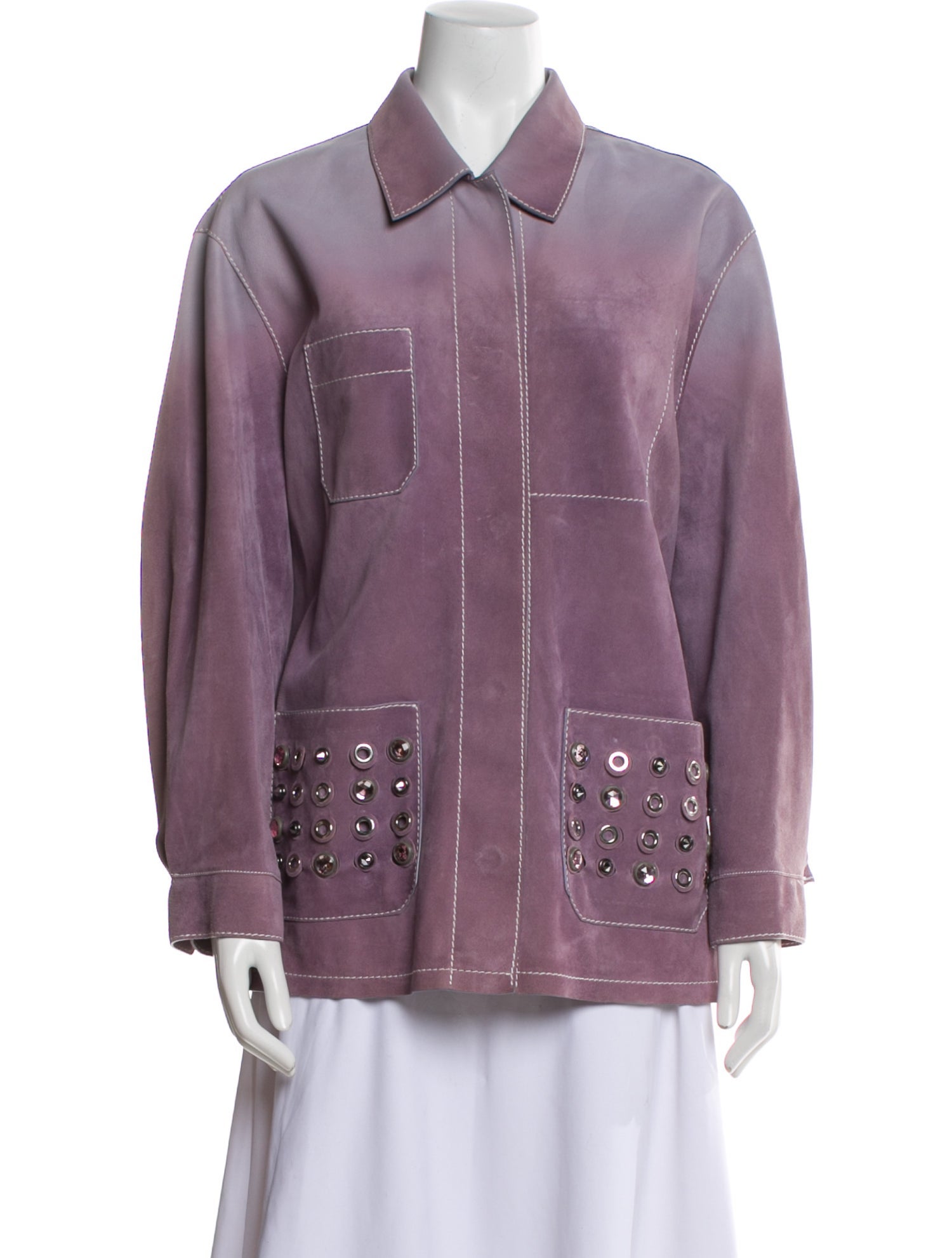 S Max Mara Leather Evening Jacket - Red Jackets, Clothing