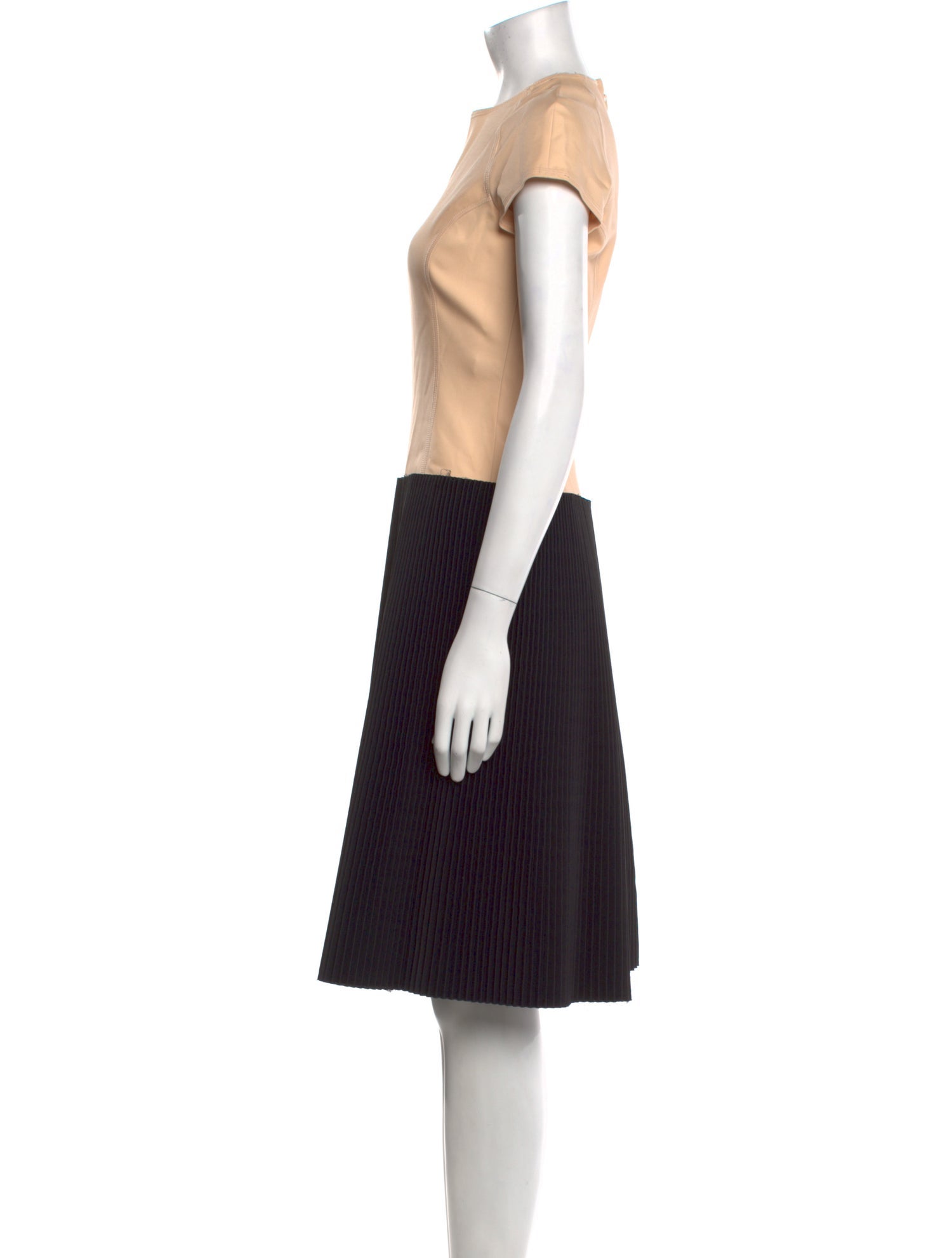Bottega Veneta Colorblock Pattern Knee-Length Dress