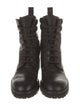 Bottega Veneta Intrecciato Weave Leather Combat Boots