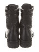 Bottega Veneta Intrecciato Weave Leather Combat Boots