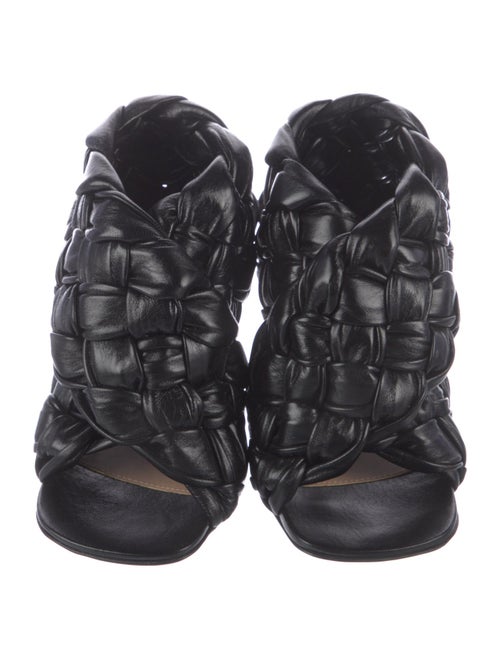 Bottega Veneta Intrecciato Weave Leather Slingback Sandals