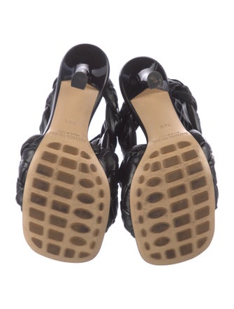 Bottega Veneta Intrecciato Weave Leather Slingback Sandals