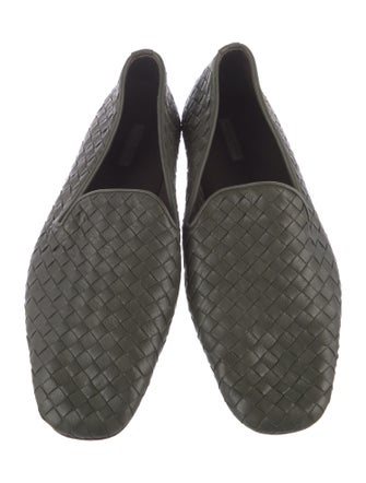 Bottega Veneta Intrecciato Weave Leather Loafers