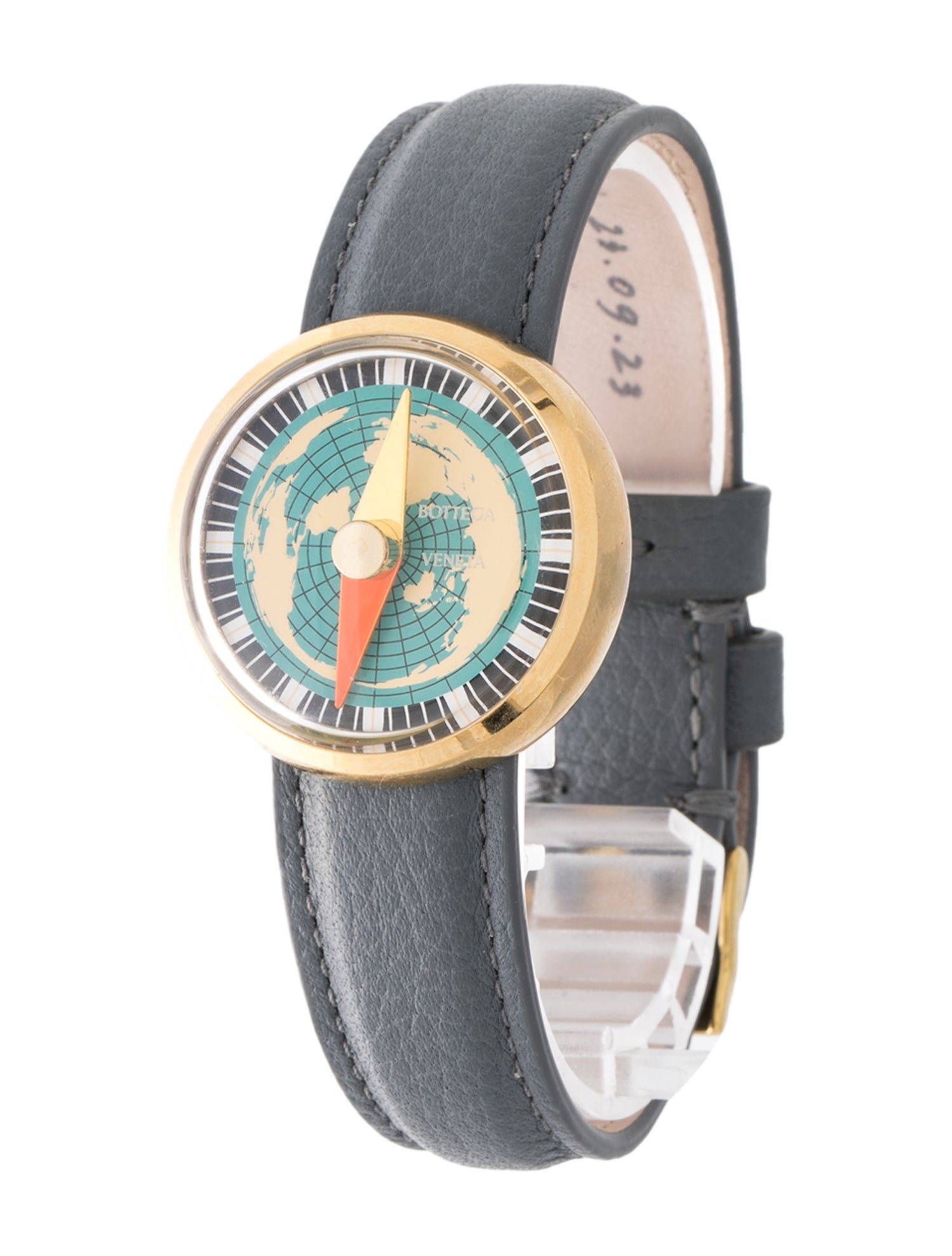 Bottega Veneta Compass Leather Wrap Bracelet