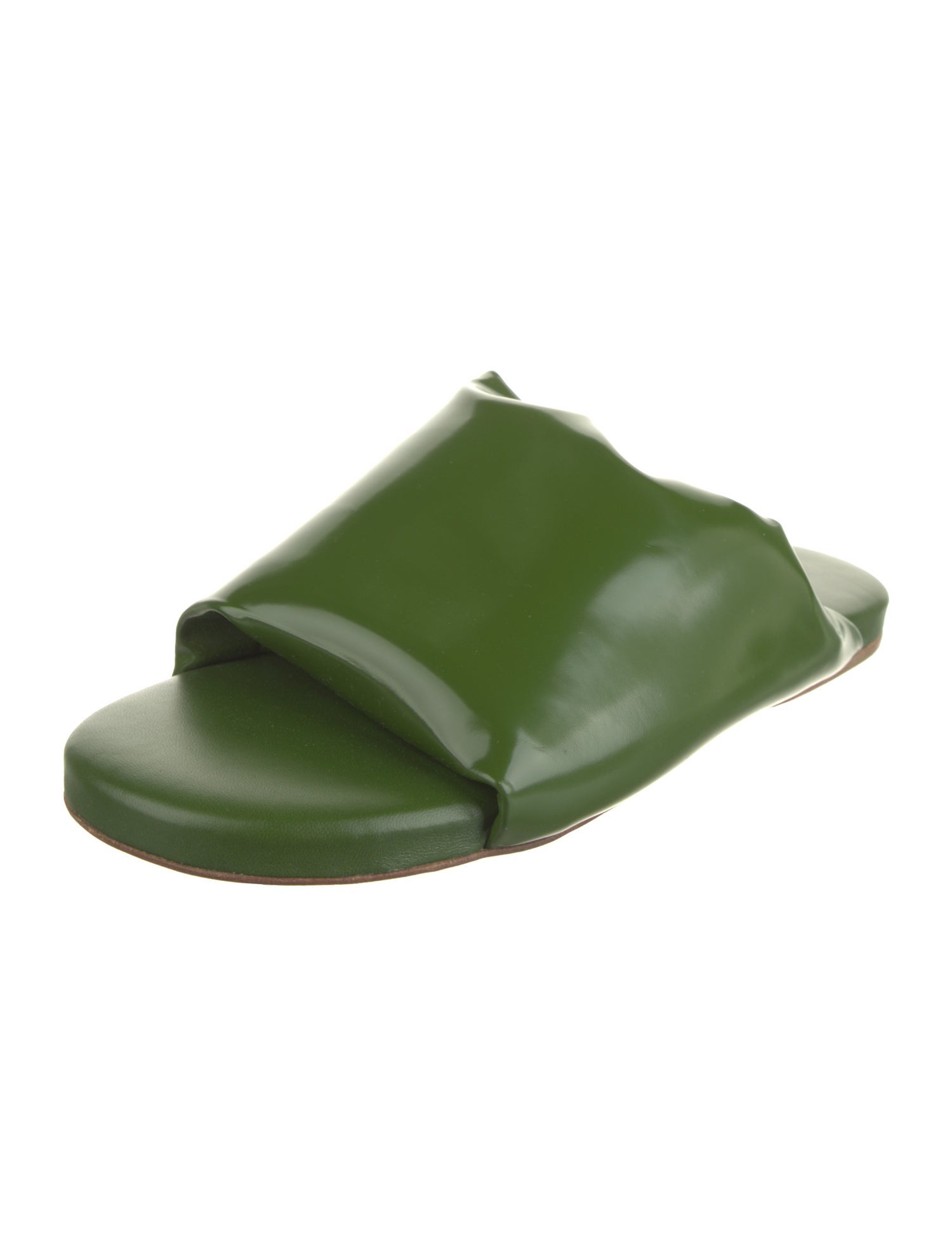 Bottega Veneta Patent Leather Slides