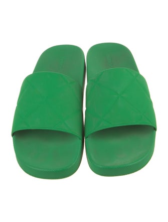 Bottega Veneta Quilted Pattern Rubber Slides
