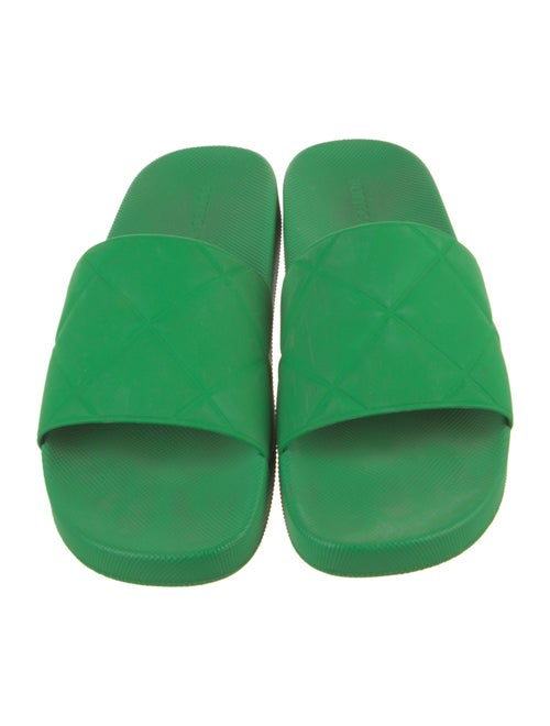 Bottega Veneta Quilted Pattern Rubber Slides
