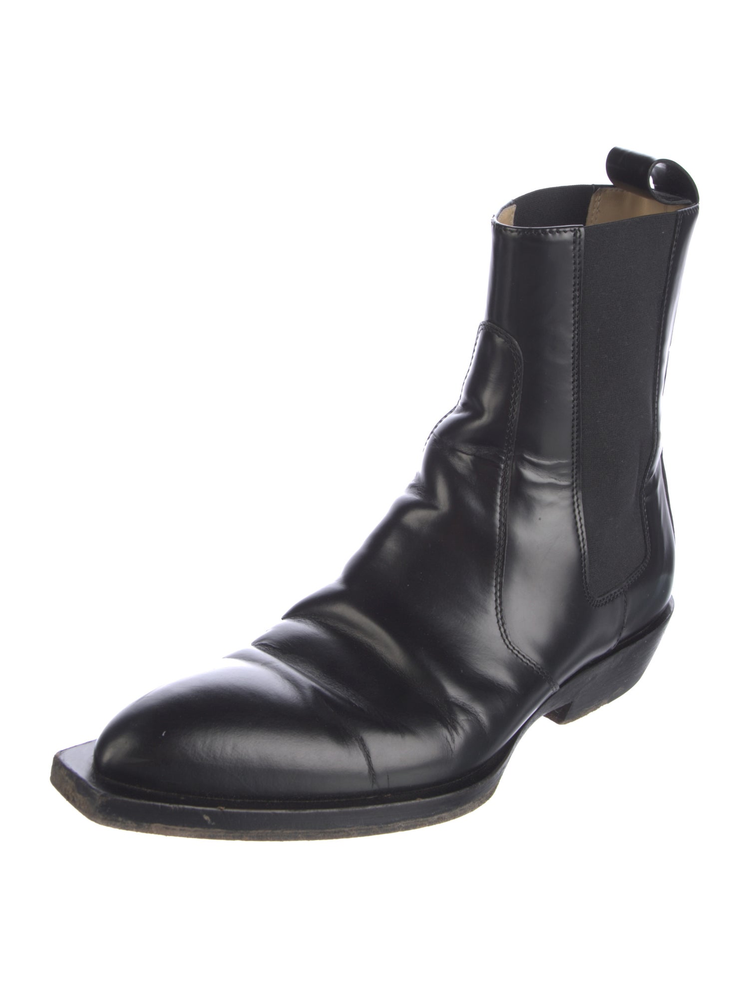 Miu Miu Leather Chelsea Boots - Black Boots, Shoes