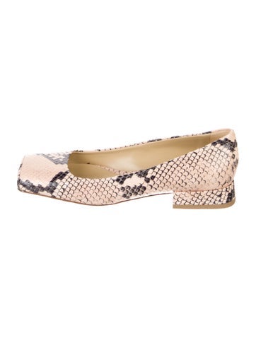 Bottega Veneta Flats Leather Animal Print Ballet IT 35.5 | 5.5