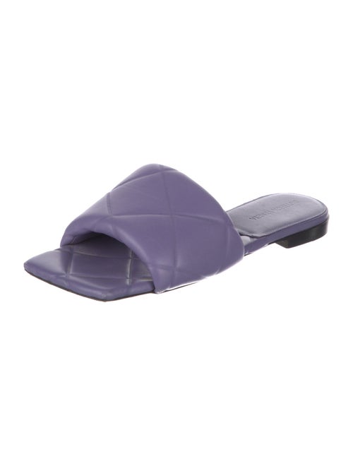 Bottega Veneta Quilted Pattern Leather Slides