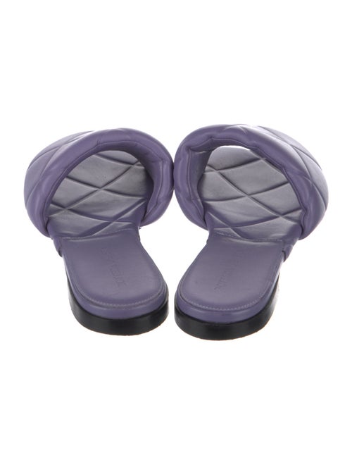 Bottega Veneta Quilted Pattern Leather Slides