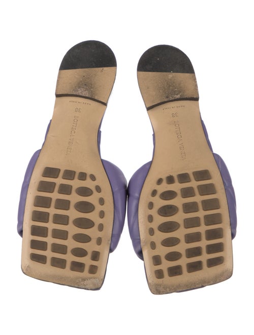 Bottega Veneta Quilted Pattern Leather Slides