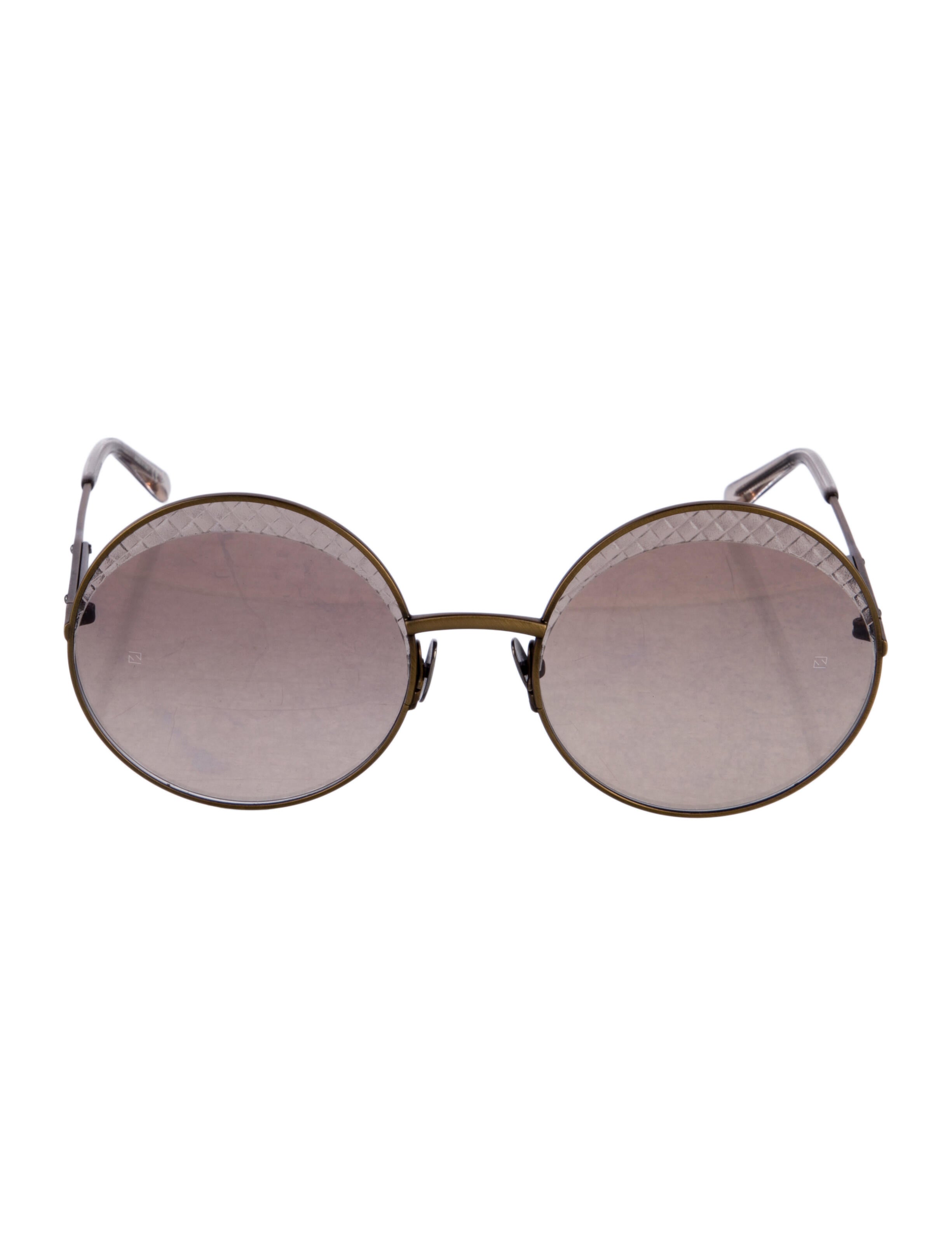 Bottega Veneta Round Tinted Sunglasses