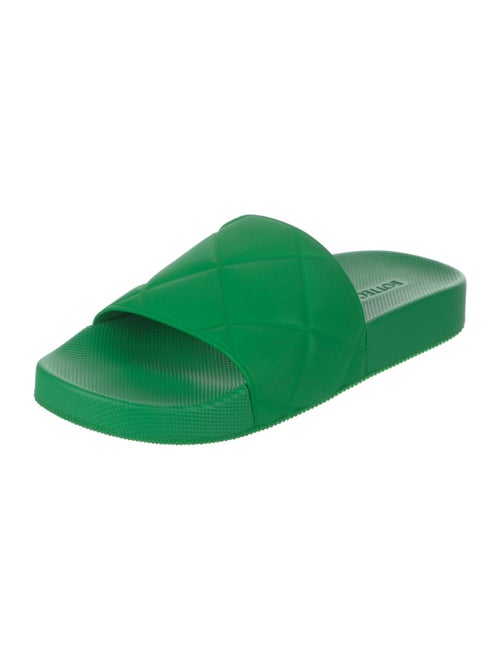 Bottega Veneta Quilted Pattern Rubber Slides