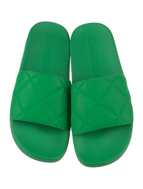 Bottega Veneta Quilted Pattern Rubber Slides