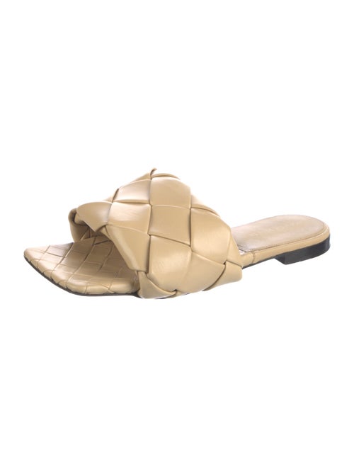 Bottega Veneta Intrecciato Weave Leather Slides