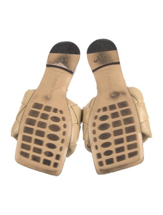 Bottega Veneta Intrecciato Weave Leather Slides