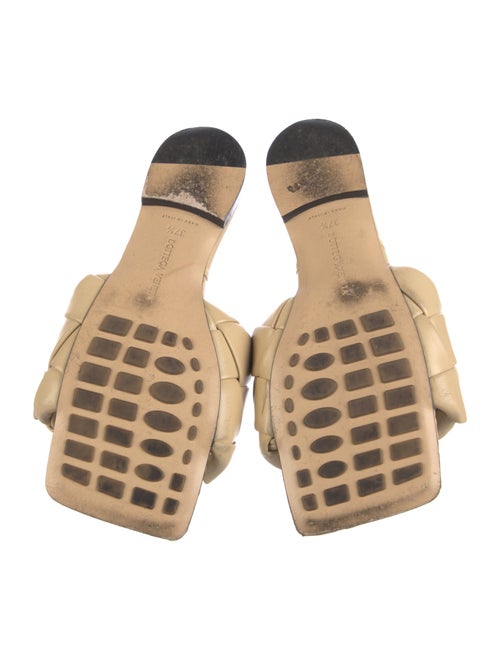 Bottega Veneta Intrecciato Weave Leather Slides