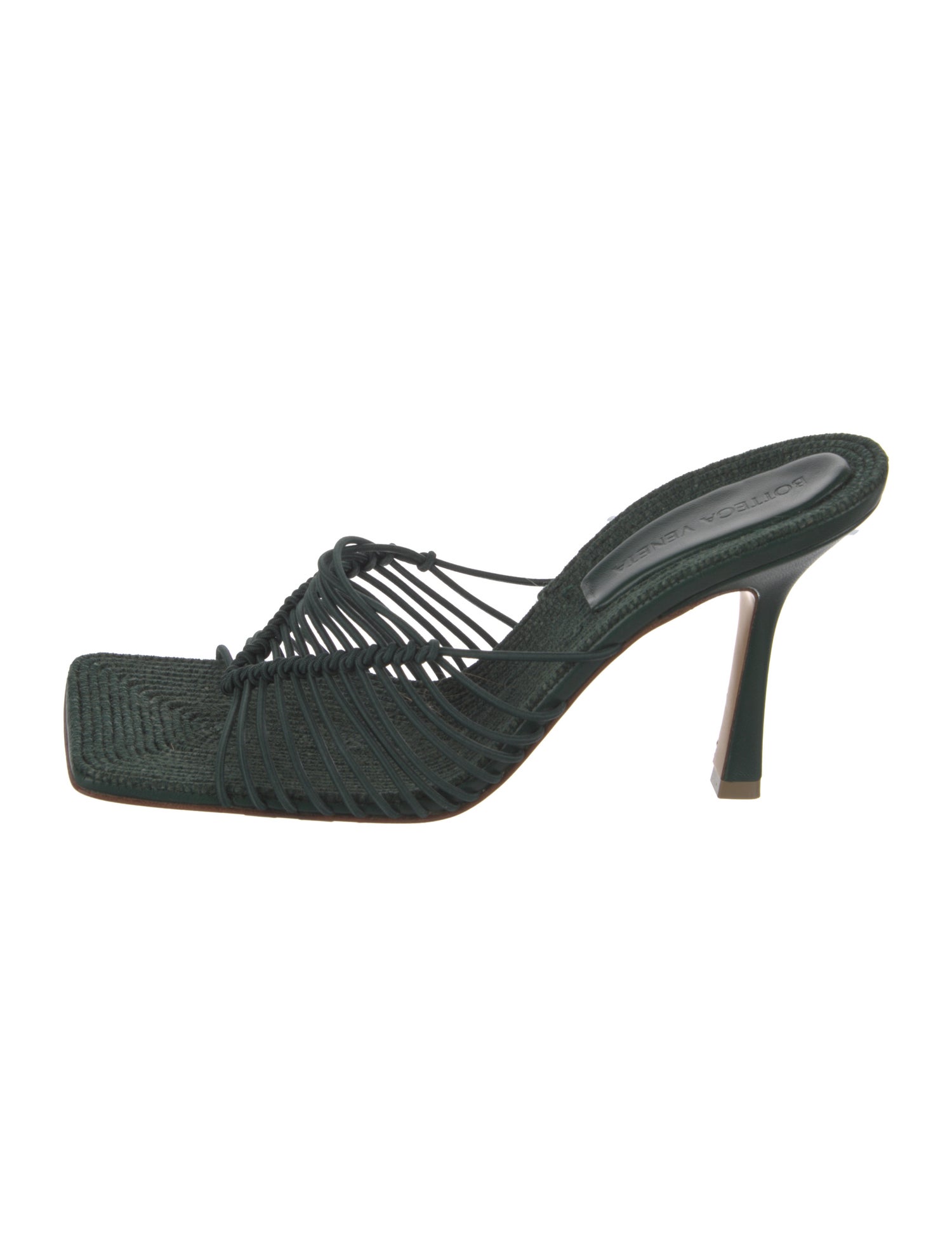 Bottega Veneta Leather Chain-Link Accents Sandals - Purple