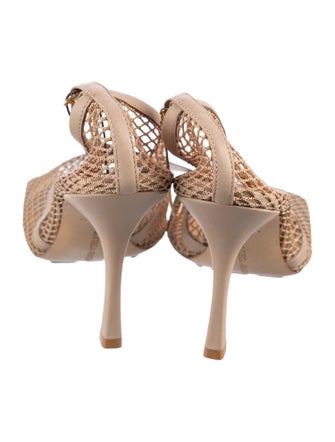 Bottega Veneta Mesh Chain-Link Accents Pumps
