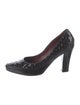 Bottega Veneta Intrecciato Weave Patent Leather Pumps