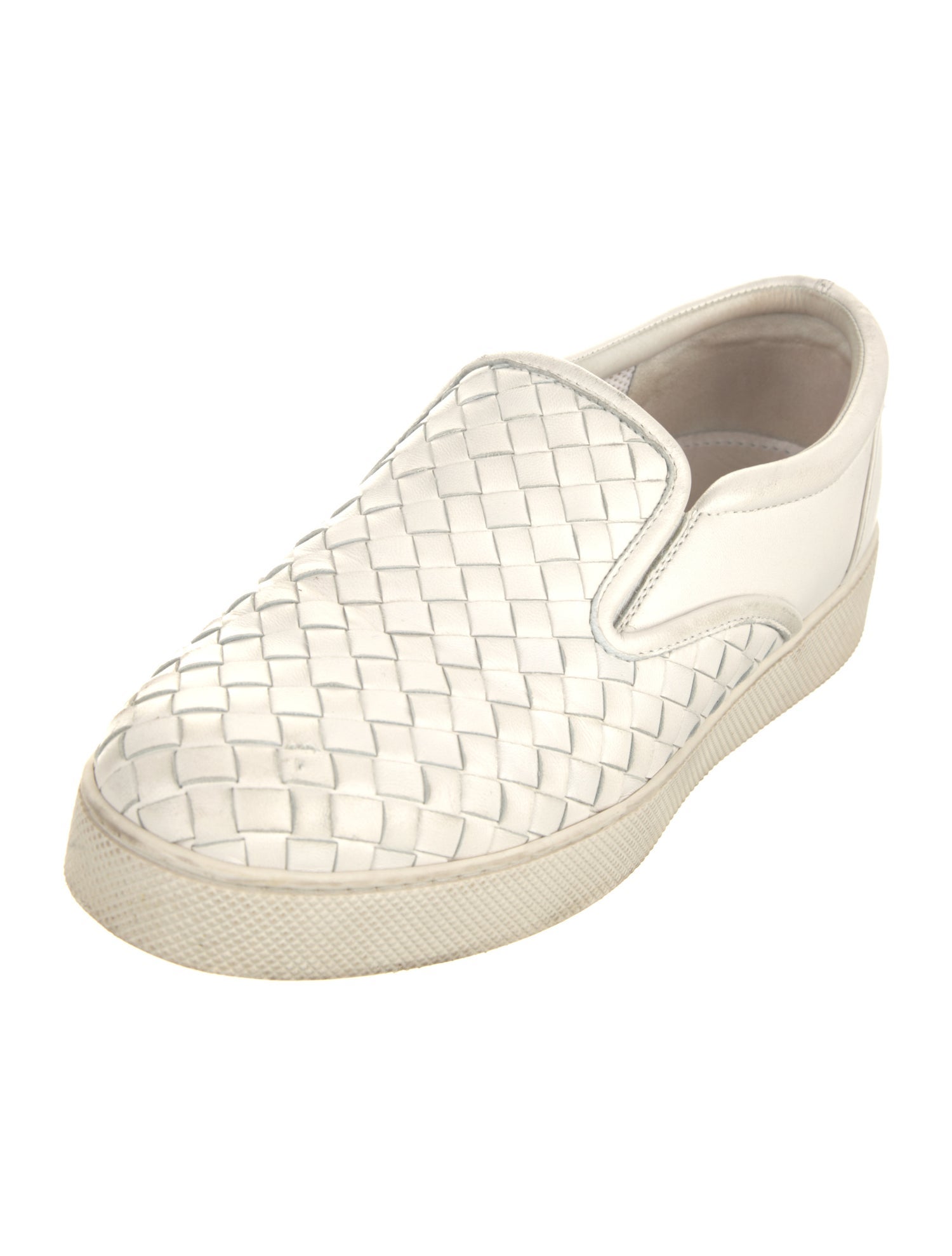 Bottega Veneta Intrecciato Weave Leather Sneakers