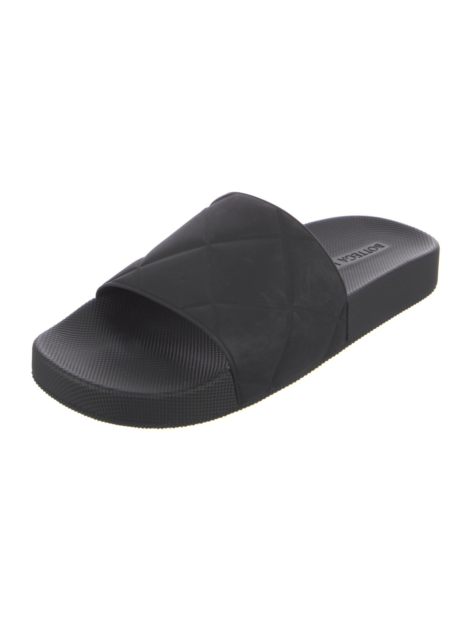 Bottega Veneta Intrecciato Weave Rubber Slides